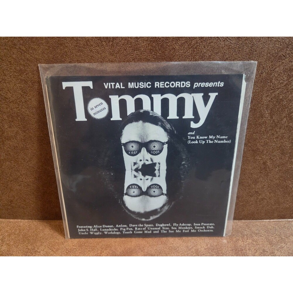 DUMBROCK VOL. 5 - TOMMY 7" (VITAL MUSIC) BLUE VINYL ALICE DONUT LUNACHICKS PUNK